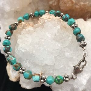 Turquoise & Silver Bracelet - NEW